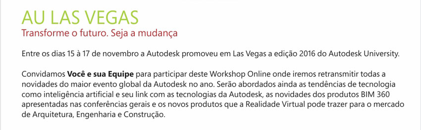 AUTODESK - Workshop - 01 dezembro