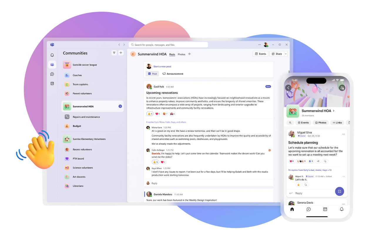 Imagem de Microsoft Teams para ilustrar a produtividade