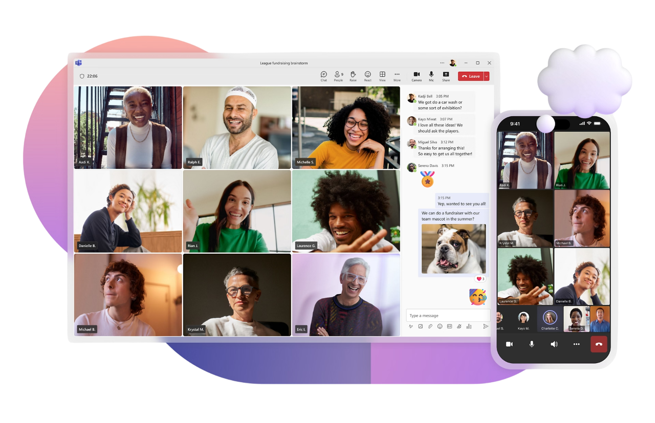 Imagem de Microsoft Teams para ilustrar a comunicação