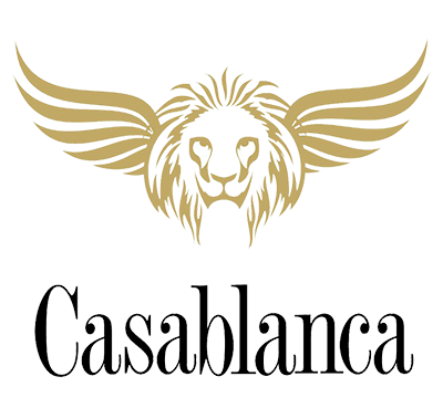 O logo da CasaBlanca Produções