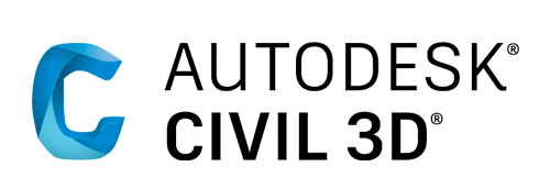 O logo do Autodesk Civil 3D